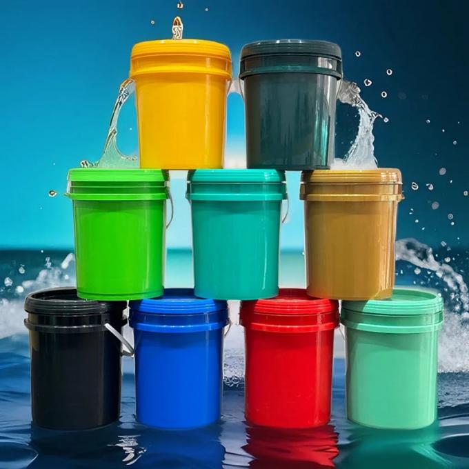 Reusable Stackable Plastic Bucket With Lid / 0.5-30L Food Safe Buckets