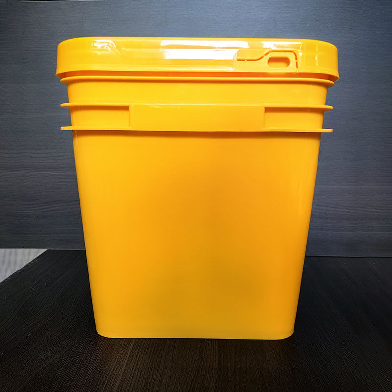 Leak Proof 8 Gallon Square Buckets With Lids Snap On Square Five Gallon Buckets