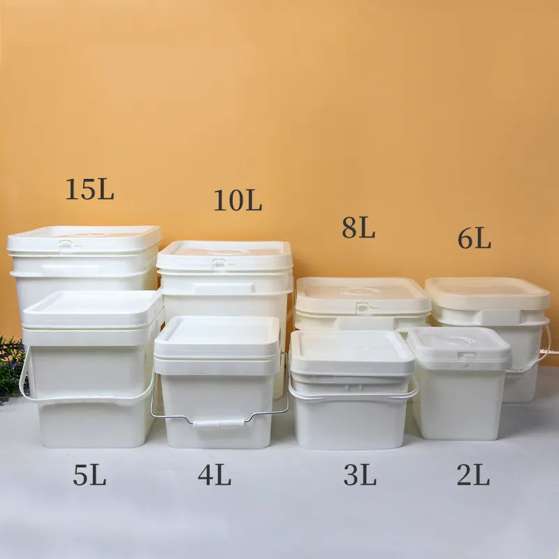 Eco Friendly Printable Polymer Food Grade Buckets With Custom Logo For Food Storage