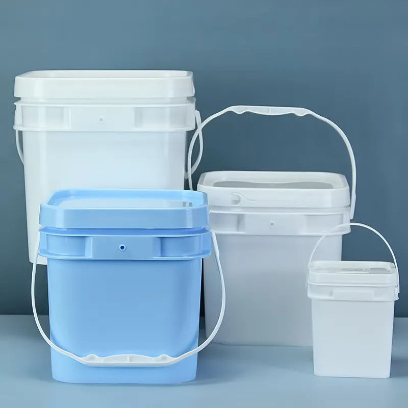 BPA Free Clear Plastic Utility Buckets For Indoor And Outdoor Use Square Plastic Buckets
