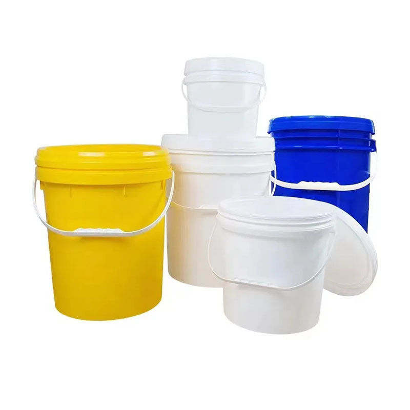 Latex Paint Plastic Paint Bucket Reusable with Metal Handle Type