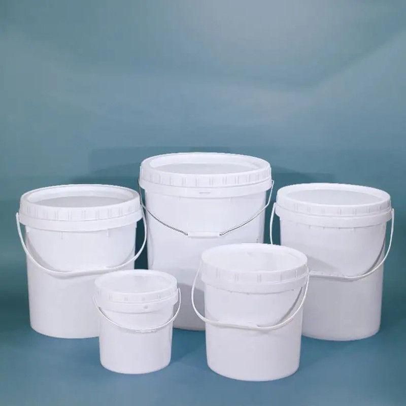 Customized Colors Seed Storage Round Plastic Bucket With Lid Round Shape