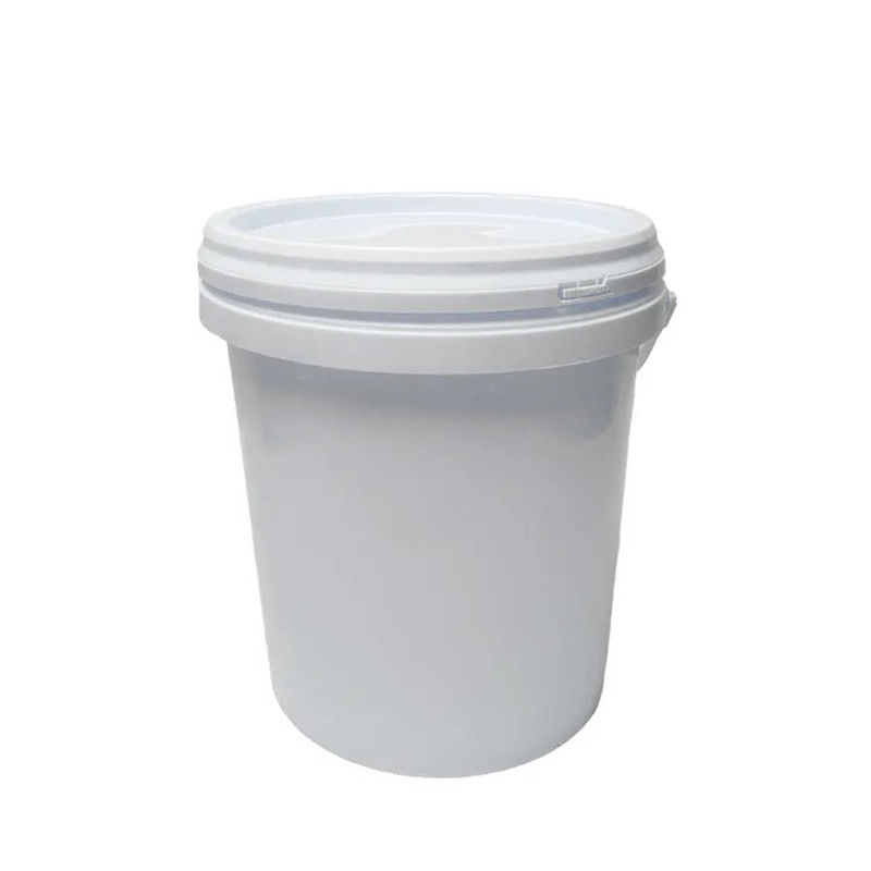 Durable Lightweight Round Plastic Bucket With Lid Color Customization