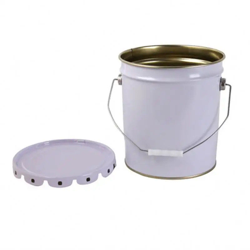 Paint Metal Bucket With Color And Logo For Chemicals And Metal Paint Scuttle