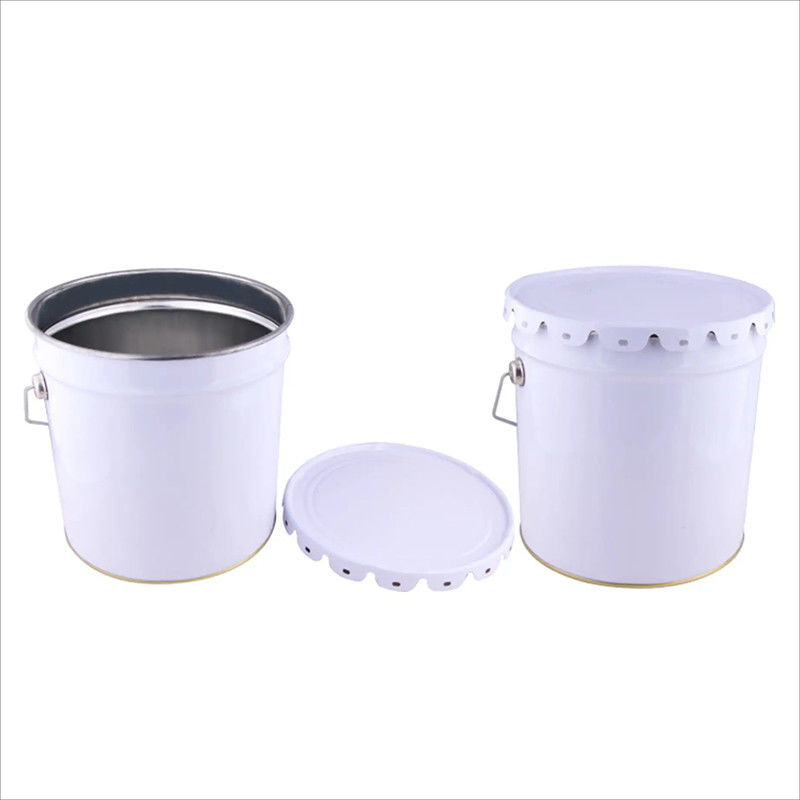 Resistente à ferrugem Boca de tinta de metal de 1 Qt e tampa HD com alça empilhável 12cm-43cm