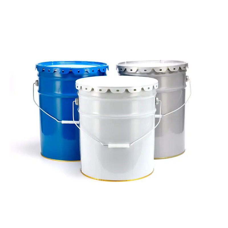 Eco Friendly Recyclable Airtight 5 Gallon Open Head Steel Pail For Chemical / Interior Paint