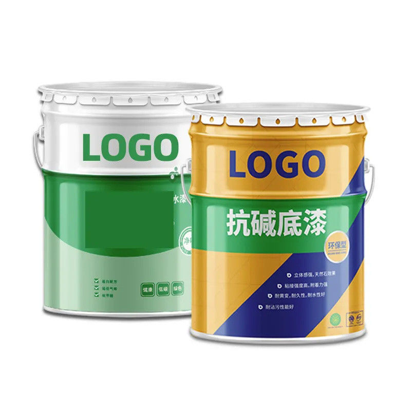 Eco Friendly Recyclable Airtight 5 Gallon Open Head Steel Pail For Chemical / Interior Paint