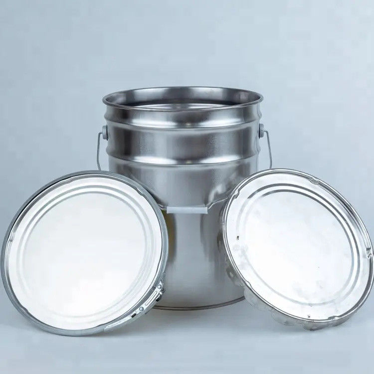 1L-40L Anti-ferrugem Eco Amigável Balde de aço de cabeça aberta para armazenamento de tinta