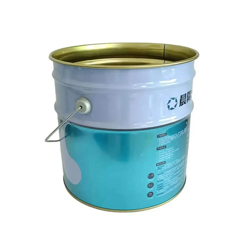 Stackable Customized Color Iron Lubricating Oil Bucket With Removable Lid