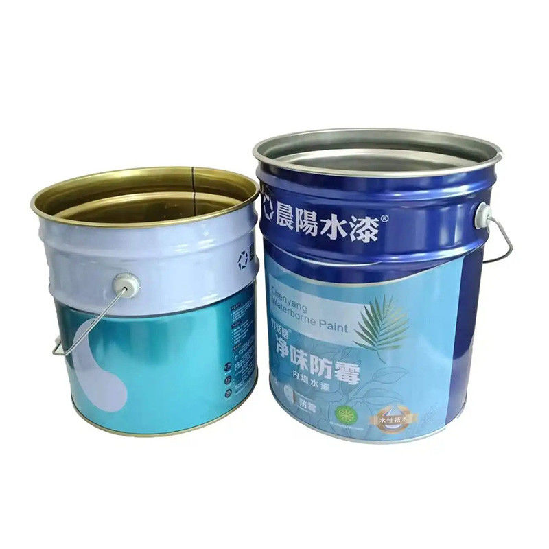 Stackable Customized Color Iron Lubricating Oil Bucket With Removable Lid