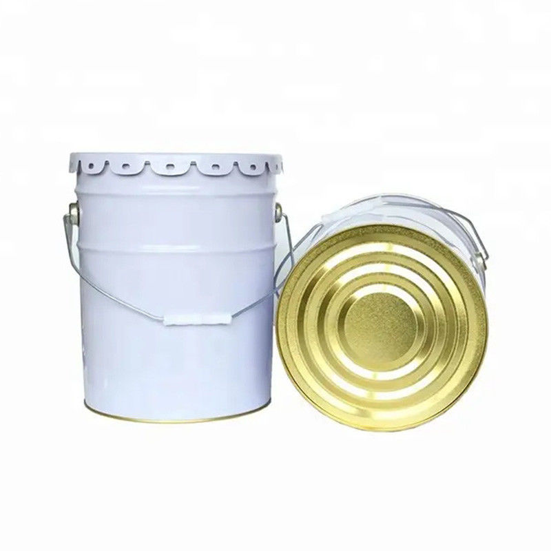 Industrial Lubricating Oil Storage Steel Pail With Lid 1L - 40L Stackable Metal Handle And Removable Lid
