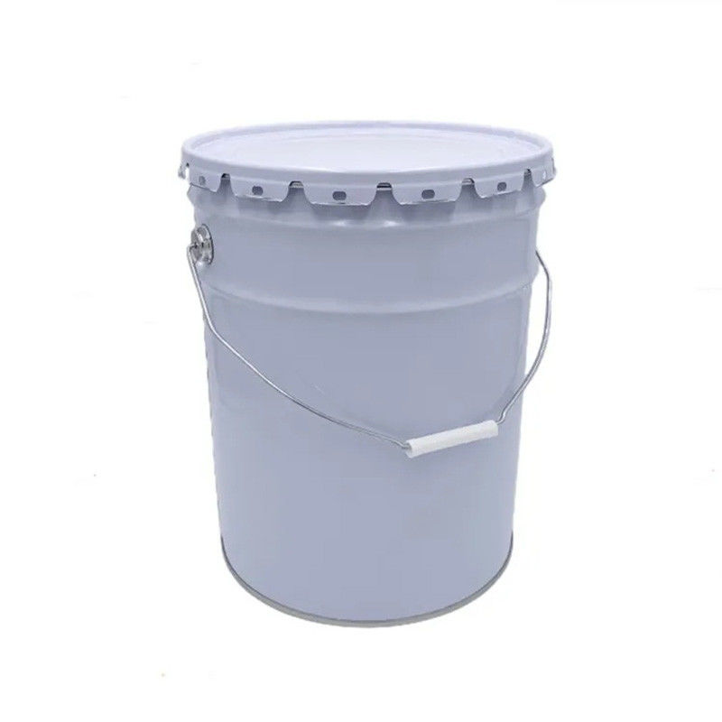 25 Liter Industrial Strength Oil Paint Bucket With Lid Rust Resistant Coating And Sturdy Steel Handle
