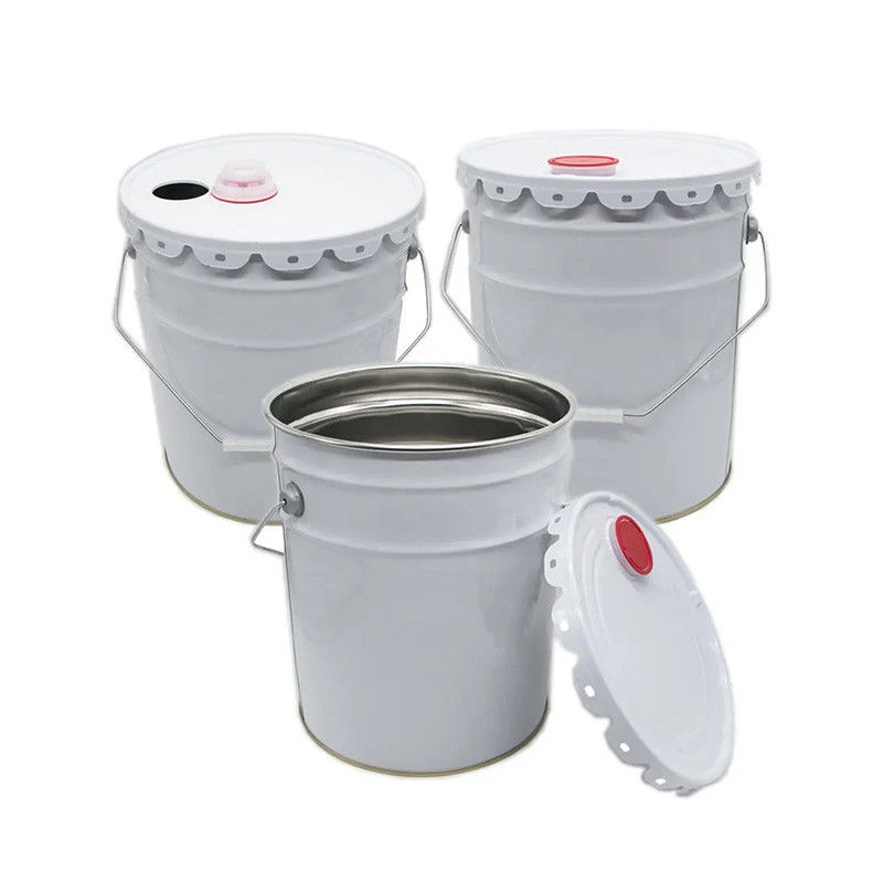 Corrosion Resistant Stackable Steel 5 Gallon Metal Bucket With Customization Color