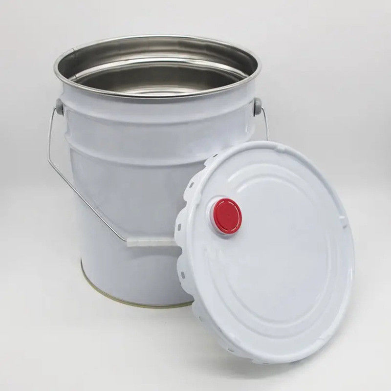 Corrosion Resistant Stackable Steel 5 Gallon Metal Bucket With Customization Color