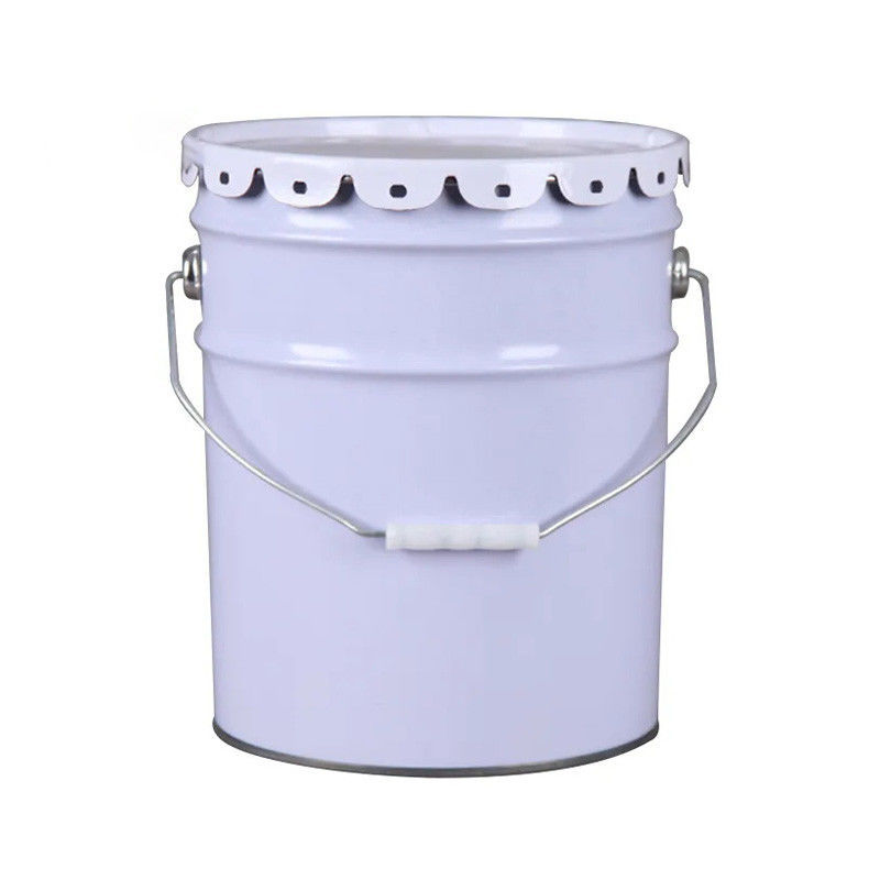 Customized Logo 3.5 Liter Square Bottom Iron Seed Bucket Flower Planter With Snap On Lid