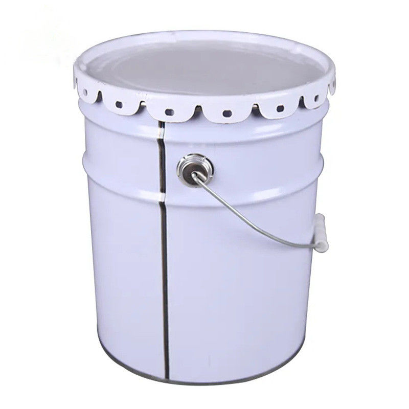 Customized Logo 3.5 Liter Square Bottom Iron Seed Bucket Flower Planter With Snap On Lid