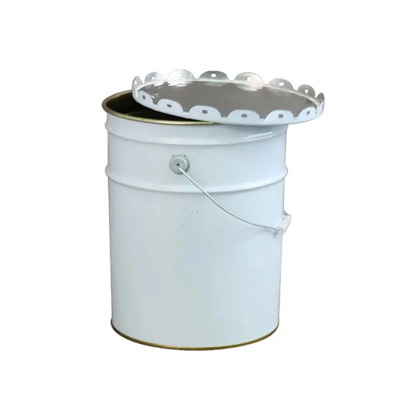 Durable Metal Drum Seed Storage Iron Paint Bucket Metal With Handle And Holes