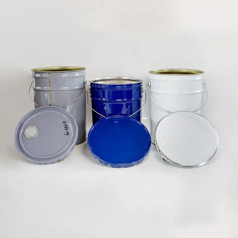 Iron Metal Paint Can Lids With Offset And CMYK 4 Color Printing 15L