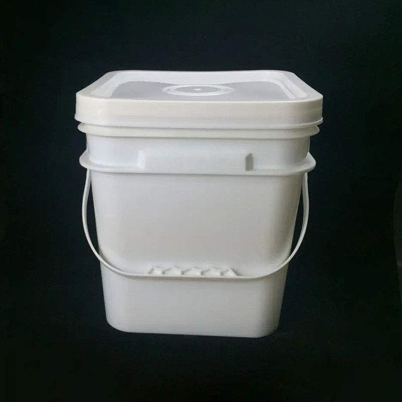 18L 20l Square Buckets With Lids White Leak Proof Snap On 5 Gallon Square Pail