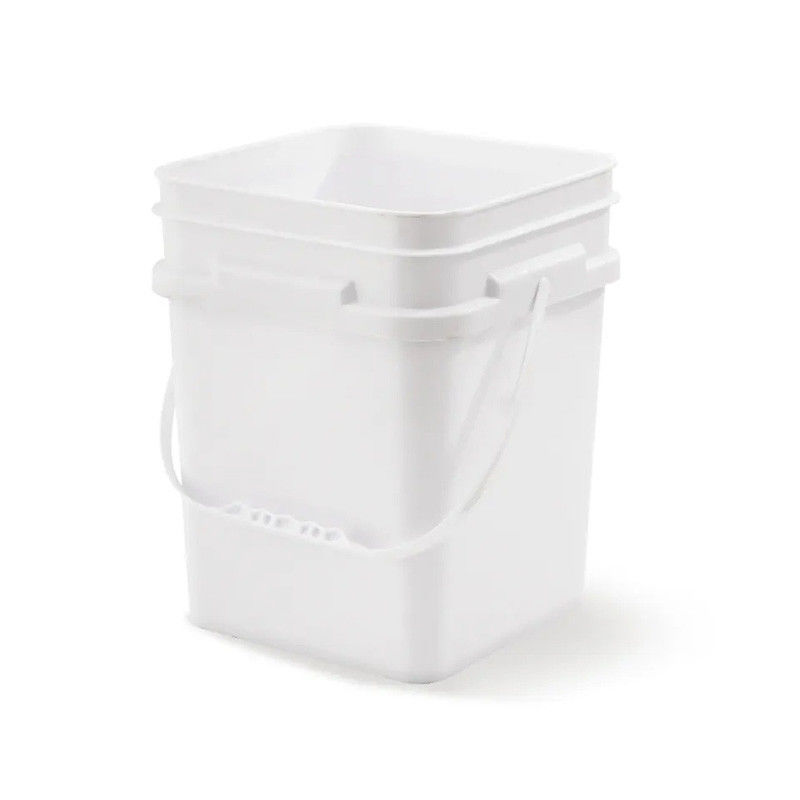 Leak Proof 20 Litre Square Plastic Buckets For Indoor And Outdoor Use Square Storage Buckets