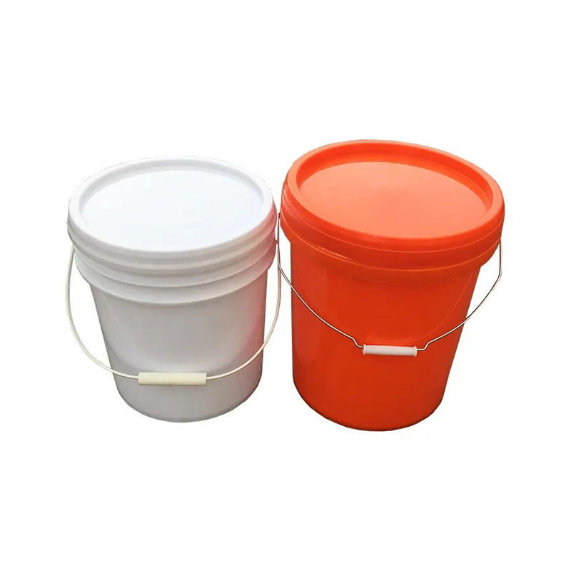 Customizable White Round Packaging Heavy Duty Plastic Buckets With Lids 10 Gallon Bucket With Lid