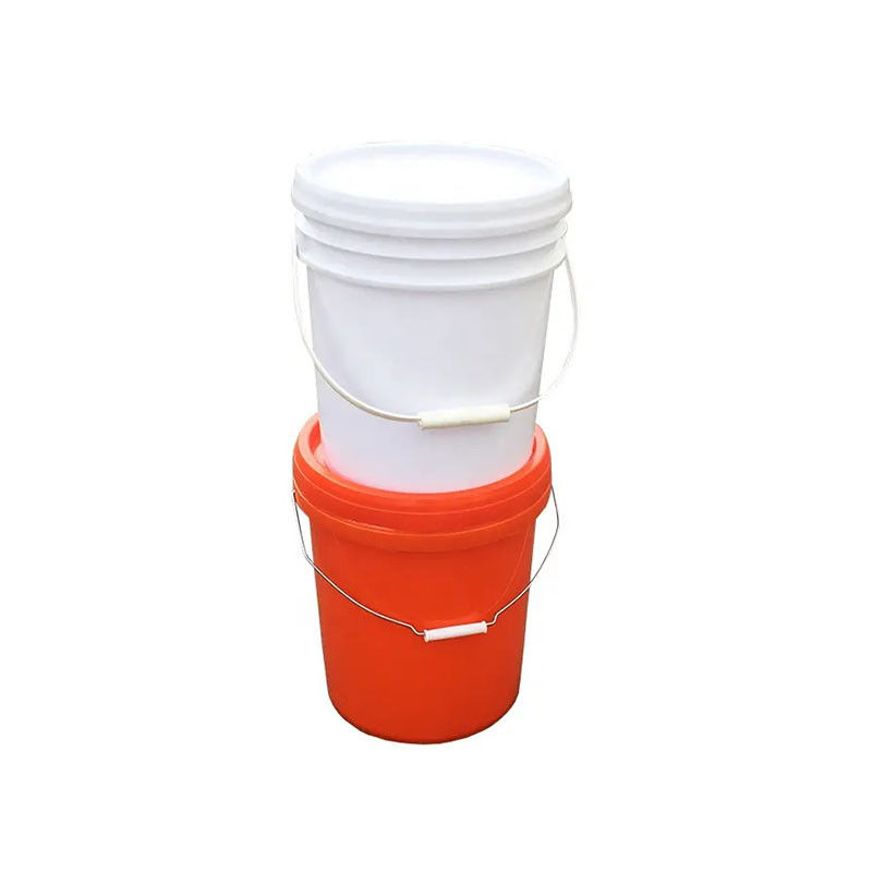 Customizable White Round Packaging Heavy Duty Plastic Buckets With Lids 10 Gallon Bucket With Lid