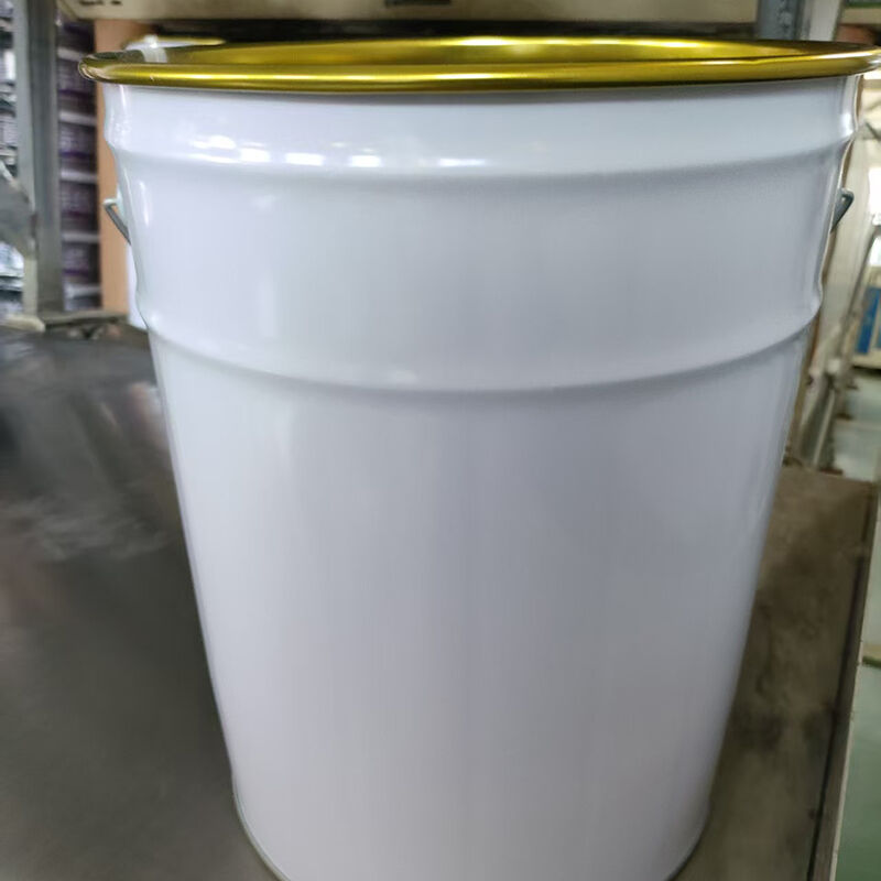 Logo personnalisé Blanc Moteur Huile Bouteille en acier Package 20 litres de tambour en métal rond Bouteille de 5 gallons