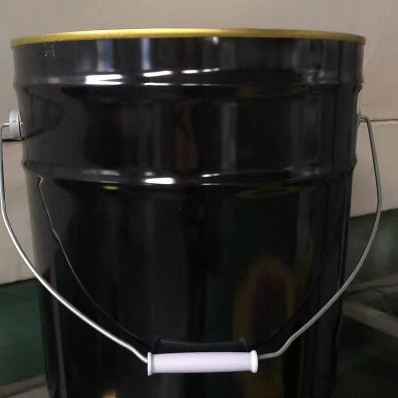 Étiquette de seau en métal autocollante personnalisée, colorée, pour peinture chimique, autocollant étanche pour boîtes métalliques